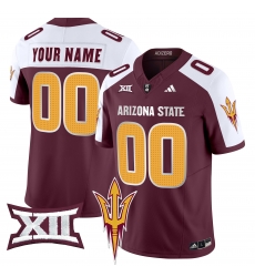 Men Women Youth Arizona State Sun Devils 2024 Vapor Limited Custom Jersey V2 All Stitched Maroon Aternate