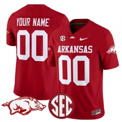 Men Women Youth Arkansas Razorbacks Vapor Limited Custom Jersey All Stitched Crimson