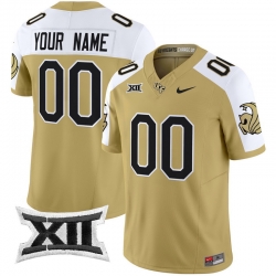 Men Women Youth UCF Knights 2024 Vapor Limited Custom Jersey All Stitched Gold Alternate