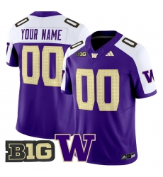Men Women Youth Washington Huskies 2024 Vapor Limited Custom Jersey V5 All Stitched Purple Alternate