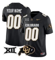 Men Women Youth Colorado Buffaloes Vapor Limited Custom Jersey Big 12 XII Patch All stitched Black