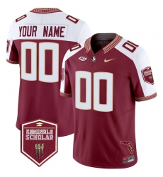 Men Women Youth Florida State Seminoles 2024 Seminole Scholar Patch Vapor Limited Custom Jersey All Stitched Garnet Alternate