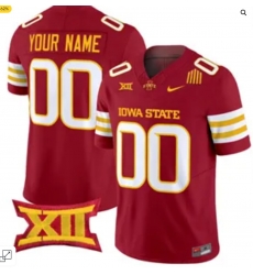 Custom Iowa State Cyclones Jersey Red