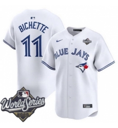 Men Toronto Blue Jays 11 Bo Bichette White 2024 Home Limited Stitched Baseball Jersey