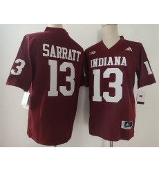 Men Indiana Hoosiers 13 Elijah Sarratt Red Stitched Basketball Jersey Men Indiana Hoosiers 13 Elijah Sarratt Red Stitched Basketball Jersey