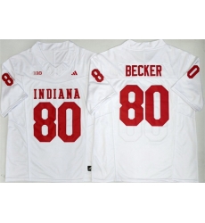 Men Indiana Hoosiers 80 Charlie Becker White 2026 F U S E Stitched Basketball Jersey Men Indiana Hoosiers 80 Charlie Becker White 2026 F U S E Stitched Basketball Jersey