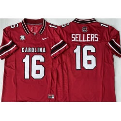 Men South Carolina Fighting Gamecocks  16 LaNorris Sellers Red 2026 F U S E  Stitched Jersey