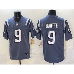 Men New England Patriots 9 Kayshon Boutte Storm Blue 2025 F U S E   Rivalries Vapor Limited Stitched Football Jersey