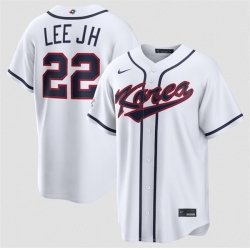 Men Korea Baseball  22 Jung Hoo Lee White 2026 World Baseball Classic Home Stadium Stitched Jersey