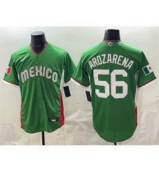 Men Mexico Baseball  56 Randy Arozarena Green 2026 World Baseball Classic Stadium Stitched Jersey