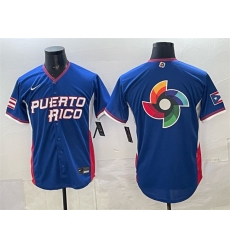 Men Puerto Rico Baseball Blue 2026 World Baseball Classic Big Logo Road Stadium Stitched Jersey Men Puerto Rico Baseball Blue 2026 World Baseball Classic Big Logo Road Stadium Stitched Jersey