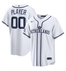 Men Netherlands Baseball Active Player Custom White 2026 World Baseball Classic Home Stadium Stitched Jersey Men Netherlands Baseball Active Player Custom White 2026 World Baseball Classic Home Stadium Stitched Jersey