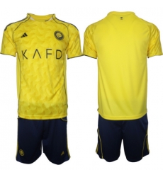 Men Al Nassr 2026 Soccer Jerseys Yellow BLANK
