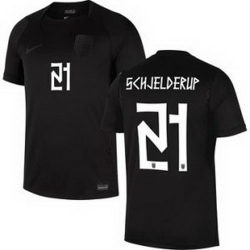 Women 21 Norway Andreas Schjelderup Home Stadium Replica   2
