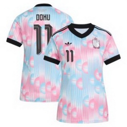 Women 11Jeremy Doku Belgium Jersey   3