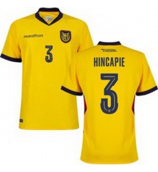 Men 3 Ecuador Piero Hincapie Away Replica Jersey   1