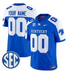 Custom Men Kentucky Wildcats Royal Alternate Vapor Limited Stitched Jersey