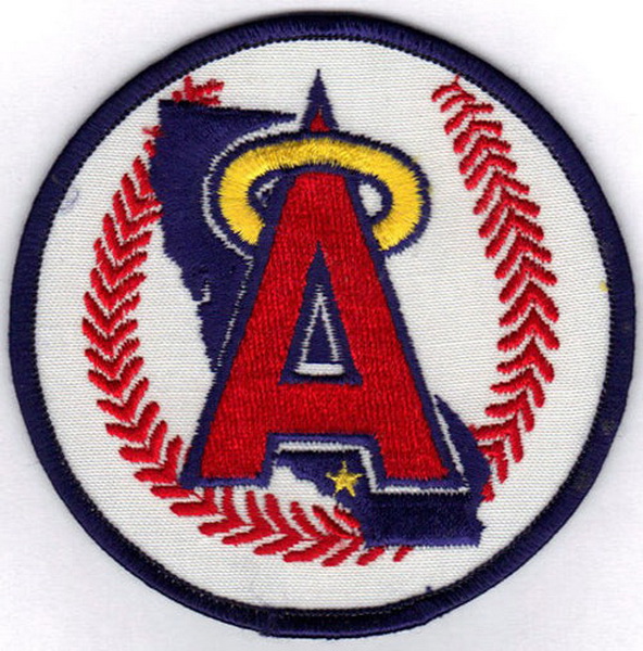 California Angels Primary Team Logo Jersey Sleeve Patch Biaog