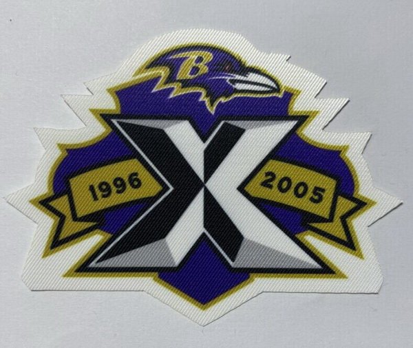 Baltimore Ravens 1996 2005 X Patch Biaog